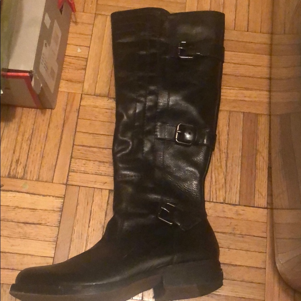 Juicy Couture combat real leather boots